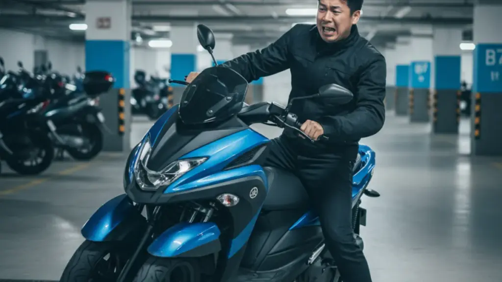 トリシティ155の重さと立ちゴケの危険