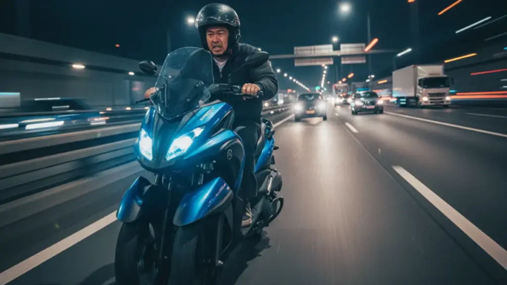 トリシティ155の高速巡航は80kmが限界?