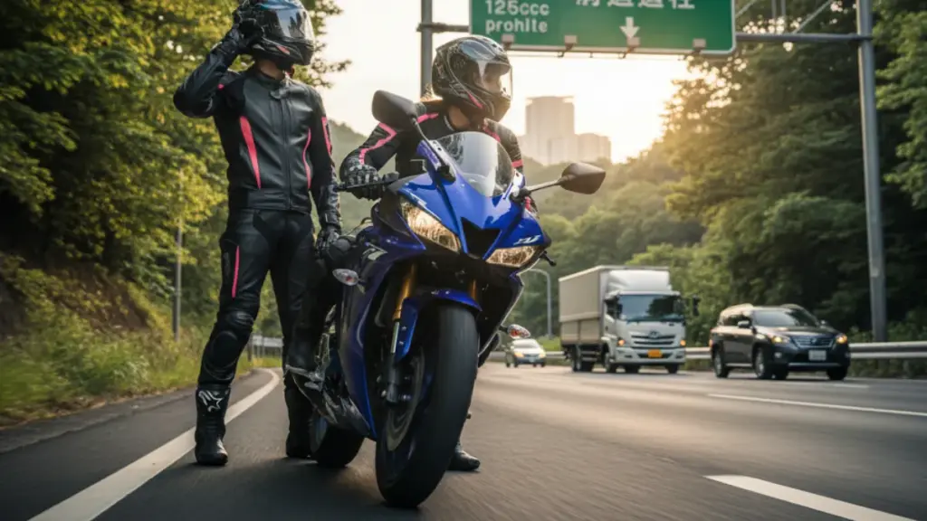 YZF-R125は高速道路は走行不可という制約がある